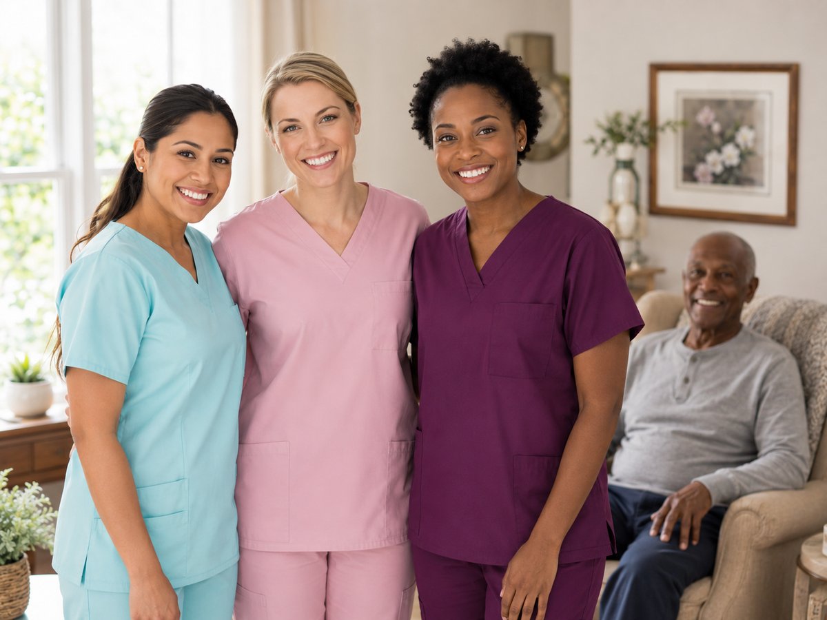 Asmart team member communicating with a family about their loved one's care plan